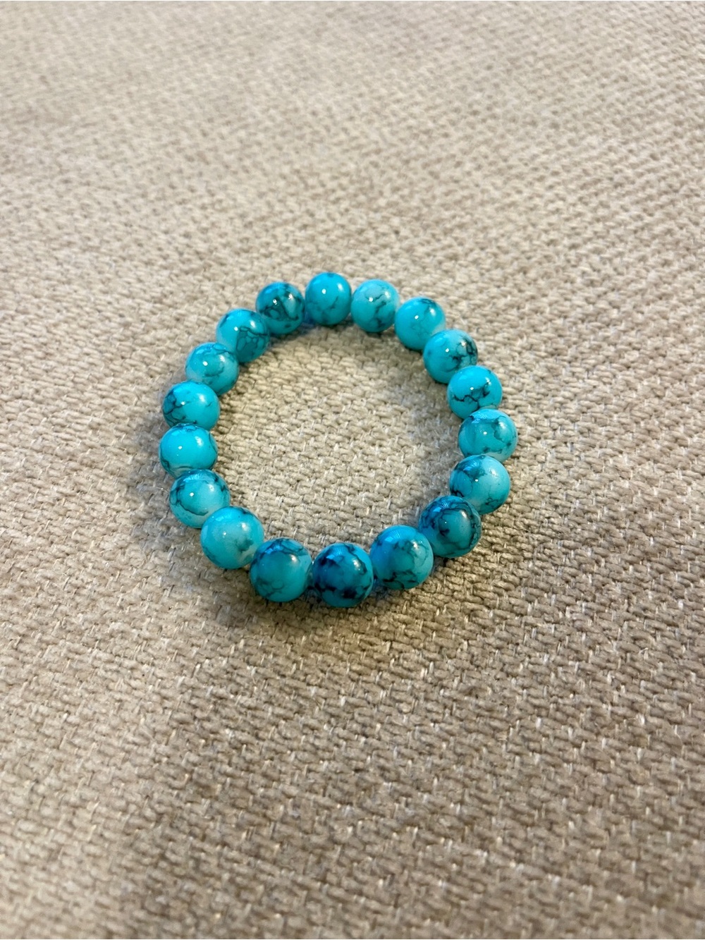 NWOT Aqua Beaded Bracelet